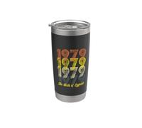 1979 in carattere retrò con stile vintage angosciato Bicchiere termico in acciaio inox doppia parete