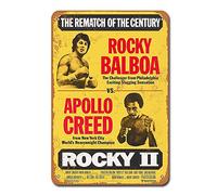 1979 Rocky Balboa Vs. Apollo Creed Vintage Boxing Tin Sign Metal Decor Metal Sign Metal Poster Vintage Tin Sign 7.8 * 11.8 inch(L * W)