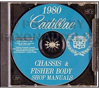 1980 Cadillac Negozio Manuale E Corpo Riparazione CD Deville Eldorado Fleetwood