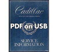 1980 Cadillac Negozio Manuale E Corpo Riparazione USB Deville Eldorado Fleetwood