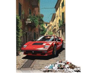 1980 Ferrari 308 GTS Puzzle Impossible 1000Pcs Decorazione Per La Casa. Giochi Rilassamento E Intelligence Per Adulti E Ragazzi Da 14 Anni 1000pcs (38x26cm)