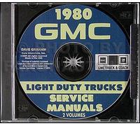 1980 GMC Negozio Manuale CD Sierra Ck Pickup 1500 2500 3500 JIMMY Suburban Van