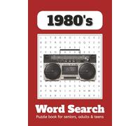 1980 Word Search Puzzle Book: Word Searches with Easy to Read print about the 1980s, Movies, Musics and more | 6x9 inches, 110 pages | 50+ Puzzles | Memory Exercise, Free time