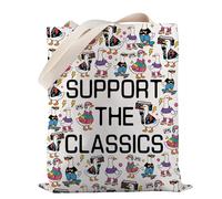 1980s Cassette Tote Bag Support The Classics Tote Bag 80s Goose Shoulder Bag Media Classic Technology Gift, Sostieni la borsa Classics