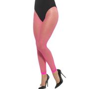 1980s Neon Pantacollant Donna 80s Rete Costume Rewind Accessorio Aerob