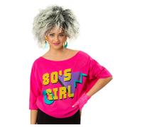 1980s T Shirt Donna 80s Costume Neon Rewind Festival Uomo 80s Accessorio Top