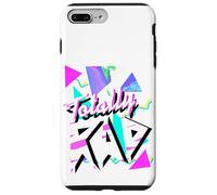1980's Totally Rad 80s White Tiger Stripe 80s-partito v.9.1 Custodia per iPhone 7 Plus/8 Plus