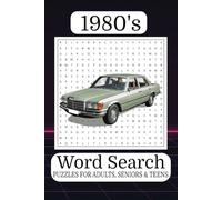1980's Word Search Puzzle Book: Word Search with Easy-to-Read Print about 1980s Music, Movies, Slang, and More [6x9 inches, 110 pages] 50+ Puzzles for Nostalgic Fun, Relaxation, and Retro Gift Giving