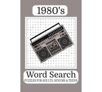 1980's Word Search Puzzle Book: Word Search with Easy-to-Read Print about 80s Music, Retro Fashion, Arcade Games, and More [6x9 inches, 110 pages] 50+ ... for Nostalgic Fun, Relaxation, and Free Time