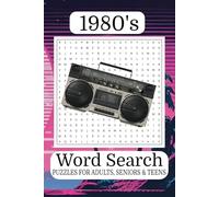 1980's Word Search Puzzle Book: Word Search with Easy-to-Read Print about Retro, 1980's, Slang, and More [6x9 inches, 110 pages] 50+ ... Gifts for Holiday, Relaxation, and Free Time