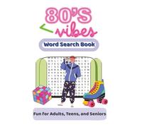 1980's Word Search Puzzle Book: Word Searches with Easy to Read Print about 1980's Nostalgia, Retro, Scrunchies, Cassette Tapes and more | 6x9 inches, ... | 50+ Puzzles, Great for Vacations, Gift