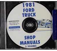 1981 Ford Camion Negozio Manuale CD F100 F150 F250 F350 BRONCO E100-E350 Furgone