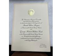 1981 Ronald Reagan Presidenziale Inaugurazione Invito W/ Busta - SS622