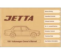1981 VW Jetta Proprietari Manuale Mint Volkswagen Utente Guida Libro Volkswagon