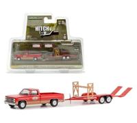 1982 GMC K-2500 Sierra Grande Wide E Tandem Car Trailer 1/64 Greenlight 32250 B