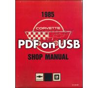 1984-1985 Corvette Negozio Manuale USB Riparazione Servizio Libri Su Chevrolet
