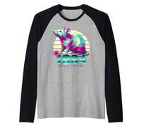 1984 Anno del Topo Compleanno 80s Retro Segno Zodiacale Cinese Maglia con Maniche Raglan