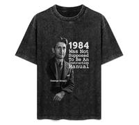 1984 Was Not Supposed To Be An Instruction Manual George Orwell Mens T-Shirt Black Unisex Top Tee M