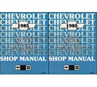1985 Chevy Negozio Manuale Set El Impala Caprice Monte Carlo GMC Caballero