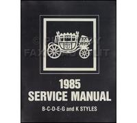 1985 Fisher Corpo Servizio Manuale Big Auto Riparazione Negozio Libro Finestrino