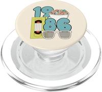1986 Anno di Nascita Anno 80 Nostalgia Vibes Cereali & Cartoni animati PopSockets PopGrip per MagSafe