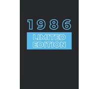 1986 - Edition limitée, agenda du 36ème anniversaire: Papier quadrillé, carnet de notes 6 x 9 pouces,Din A5, 120 pages blanches, couverture souple et mate