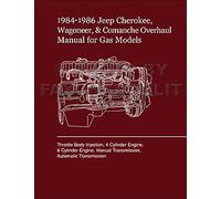1986 Jeep Comanche Ricostruzione Manuale Gas Motore Cambio Fi Revisione Negozio