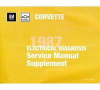 1987 Corvette Elettrico Diagnosi Manuale Diagramma Cablaggi Libro Stampato Da GM