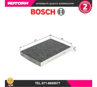 Bosch Filtro Abitacolo ai Carboni Attivi R2311, Filtro di Ricambio - Contro cattivi odori, polline e polvere per un'aria più pulita all'interno del veicolo