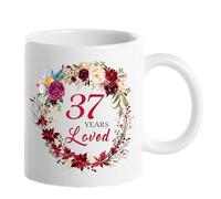 1988 37° compleanno regalo per donne, regali di compleanno per donne che girano 37 anni, idee regalo per il 37° compleanno, regalo di Natale per mamma, nonna, zia, moglie, sorella, tazza amata dai 37