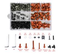 198PZ Arancione M5 M6 carenatura parabrezza Fissaggi Bulloni Kit Para Yamaha T0