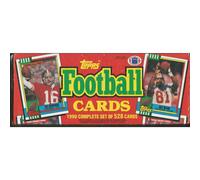 1990 Topps Football Cards - Komplettes Fabrikset
