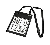 19907 PORTA TARGA DI PROVA AUTO DOPPIA TASCA ASTUCCIO CUSTODIA DOCUMENTI