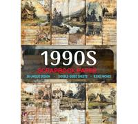 1990s Scrapbook Paper: Vibrant Retro Patterns Perfect for Journaling, Mixed Media Art, Decoupage, and Creative Crafts