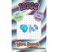 1990s Word Search Puzzle Book: 1990s Word Search Puzzles with Easy-to-Read Print Celebrating 1990s Pop Culture, Music, and Nostalgia, 6×9 Inches, 110 ... for Relaxation and Screen-Free Entertainment