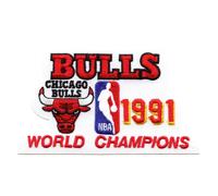 1991 Chicago Bulls NBA Mondo Champions Ricamato Rétro Toppa