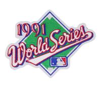 1991 MLB Mondo Serie Logo Manicotto Maglia Toppa Atlanta Braves Minnesota Twins