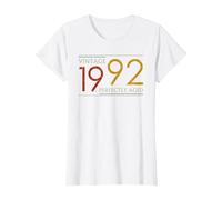1992 28th Birthday Ideas Funny Perfectly Aged Vintage 1992 Maglietta, Donna, Bianco, L