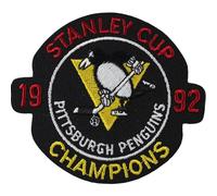 1992 NHL STANLEY Coppa Finale Champions Logo Pittsburgh Penguins Toppa Maglia