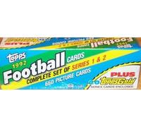 1992 Topps Football Factory Sealed Set, Including the 660 Card Regular Topps Set Plus 20 Randomly Selected Bonus Gold Parallel Version Cards. Loaded with Stars Including Emmitt Smith, John Elway, Barry Sanders, Marcus Allen, Reggie White, Steve Young and Many Others! by Topps