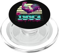 1993 Anno del Gallo Anni 80 Retro Vaporwave Zodiaco Cinese PopSockets PopGrip per MagSafe