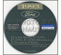 1993 Ford Camion Negozio Manuale CD F150 F250 F350 Pickup BRONCO F-Super Duty