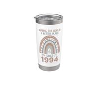 1994 Compleanno Donna che rende il mondo migliore dal 1994 Bicchiere termico in acciaio inox doppia parete