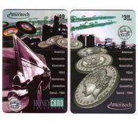 1994 CONVENZIONE NUMISMATICA AMERICANA ANA SET DI 2 SPECIMEN Phone Card