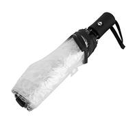 1994 Ombrello da Pioggia, Che è Molto Resistente e Durevole, ombrelli da Pioggia Trasparenti Pieghevoli Portatili da Donna(Nero)