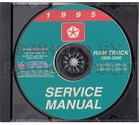 1995 Dodge RAM Camion Negozio Manuale CD 1500 2500 3500 Servizio Riparazione Gas