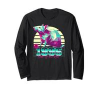 1996 Anno del Topo Compleanno 80s Retro Segno Zodiacale Cinese Maglia a Manica