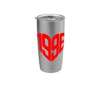 1996 Cuore Vintage 1996 Forma di Cuore Amore 30° Compleanno Bicchiere termico in acciaio inox doppia parete