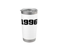1996 Vintage Arcuato Varsity Retro Distressed Compleanno Anno Bicchiere termico in acciaio inox doppia parete