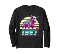 1997 Anno del Bue Compleanno 80 Segno Zodiacale Cinese retrò Maglia a Manica